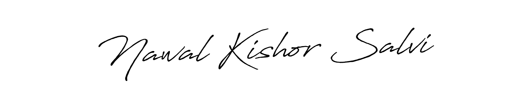 Create a beautiful signature design for name Nawal Kishor Salvi. With this signature (Antro_Vectra_Bolder) fonts, you can make a handwritten signature for free. Nawal Kishor Salvi signature style 7 images and pictures png