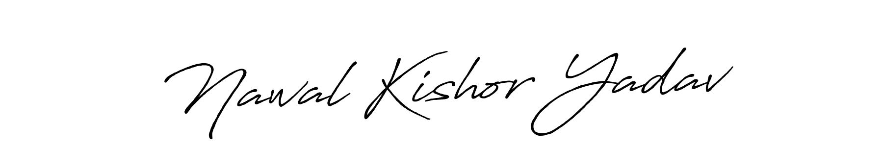 Design your own signature with our free online signature maker. With this signature software, you can create a handwritten (Antro_Vectra_Bolder) signature for name Nawal Kishor Yadav. Nawal Kishor Yadav signature style 7 images and pictures png