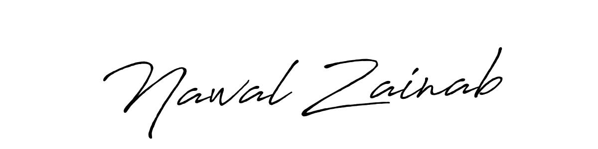Best and Professional Signature Style for Nawal Zainab. Antro_Vectra_Bolder Best Signature Style Collection. Nawal Zainab signature style 7 images and pictures png