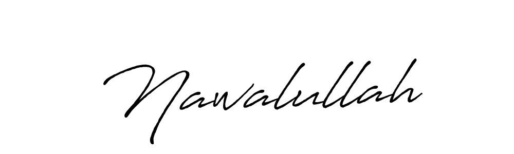 How to make Nawalullah name signature. Use Antro_Vectra_Bolder style for creating short signs online. This is the latest handwritten sign. Nawalullah signature style 7 images and pictures png