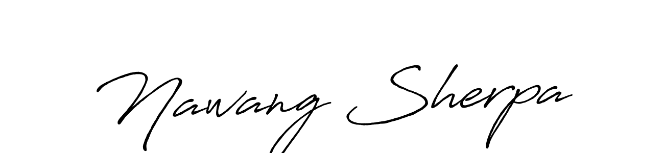 The best way (Antro_Vectra_Bolder) to make a short signature is to pick only two or three words in your name. The name Nawang Sherpa include a total of six letters. For converting this name. Nawang Sherpa signature style 7 images and pictures png