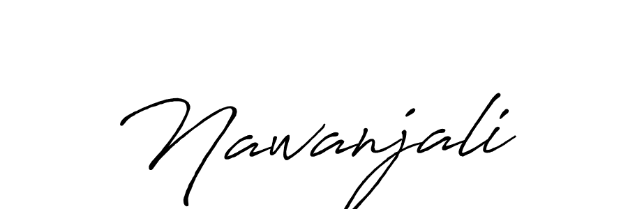 Make a beautiful signature design for name Nawanjali. Use this online signature maker to create a handwritten signature for free. Nawanjali signature style 7 images and pictures png