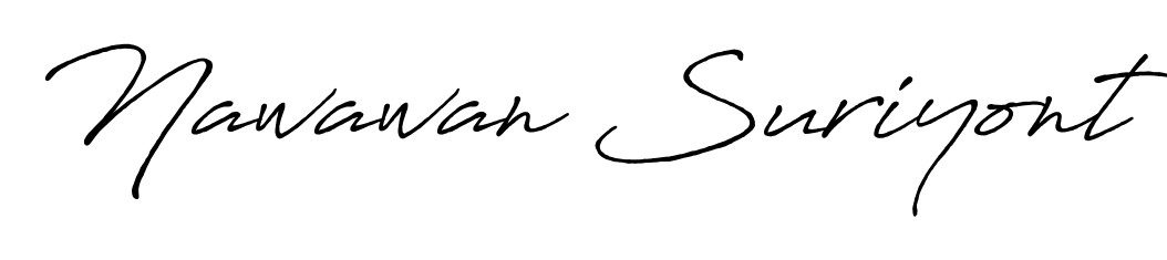 Make your name Nawawan Suriyont memorable on every contract using Antro_Vectra_Bolder autograph style. Instant transparent background export available. Nawawan Suriyont signature style 7 images and pictures png