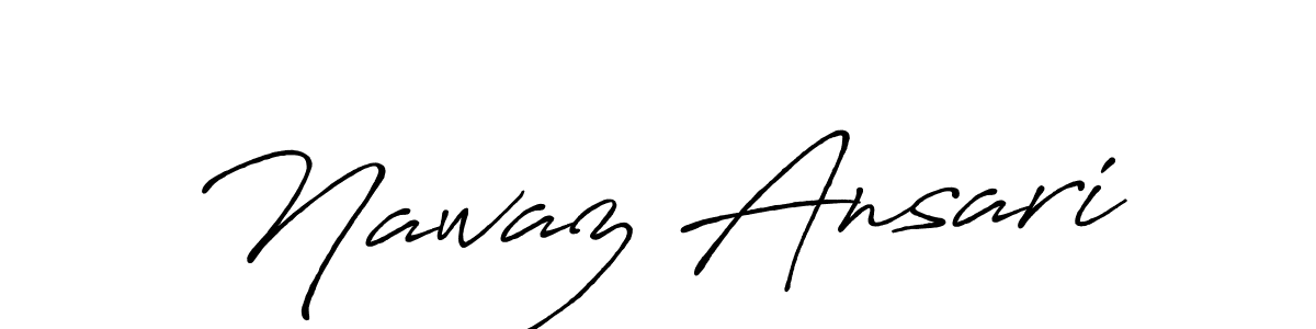 The best way (Antro_Vectra_Bolder) to make a short signature is to pick only two or three words in your name. The name Nawaz Ansari include a total of six letters. For converting this name. Nawaz Ansari signature style 7 images and pictures png