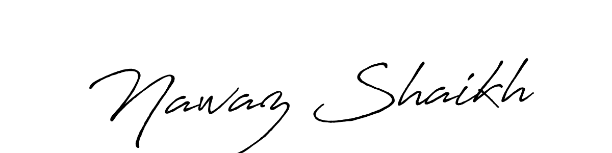 The best way (Antro_Vectra_Bolder) to make a short signature is to pick only two or three words in your name. The name Nawaz Shaikh include a total of six letters. For converting this name. Nawaz Shaikh signature style 7 images and pictures png