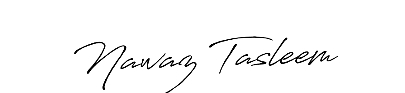 The best way (Antro_Vectra_Bolder) to make a short signature is to pick only two or three words in your name. The name Nawaz Tasleem include a total of six letters. For converting this name. Nawaz Tasleem signature style 7 images and pictures png