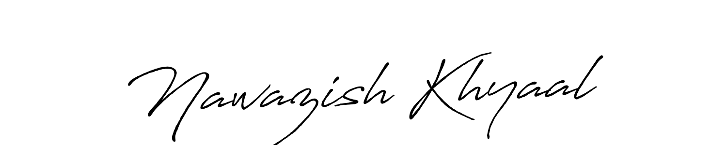 Make a beautiful signature design for name Nawazish Khyaal. Use this online signature maker to create a handwritten signature for free. Nawazish Khyaal signature style 7 images and pictures png