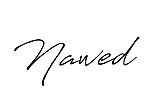 How to make Nawed name signature. Use Antro_Vectra_Bolder style for creating short signs online. This is the latest handwritten sign. Nawed signature style 7 images and pictures png