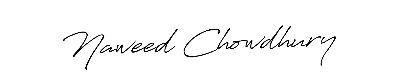 How to make Naweed Chowdhury signature? Antro_Vectra_Bolder is a professional autograph style. Create handwritten signature for Naweed Chowdhury name. Naweed Chowdhury signature style 7 images and pictures png