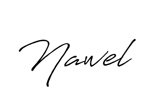 Also we have Nawel name is the best signature style. Create professional handwritten signature collection using Antro_Vectra_Bolder autograph style. Nawel signature style 7 images and pictures png