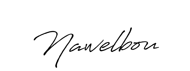 if you are searching for the best signature style for your name Nawelbou. so please give up your signature search. here we have designed multiple signature styles  using Antro_Vectra_Bolder. Nawelbou signature style 7 images and pictures png