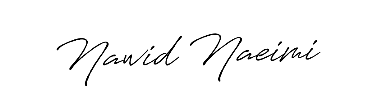 Also You can easily find your signature by using the search form. We will create Nawid Naeimi name handwritten signature images for you free of cost using Antro_Vectra_Bolder sign style. Nawid Naeimi signature style 7 images and pictures png