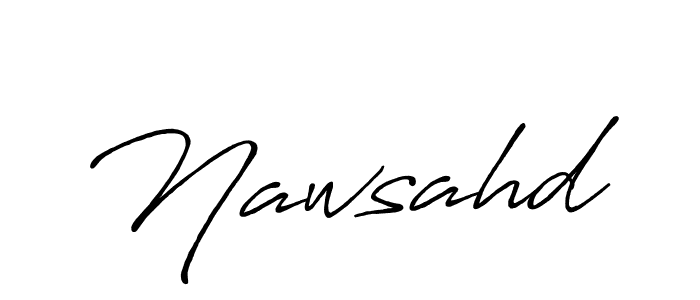 Make a beautiful signature design for name Nawsahd. Use this online signature maker to create a handwritten signature for free. Nawsahd signature style 7 images and pictures png