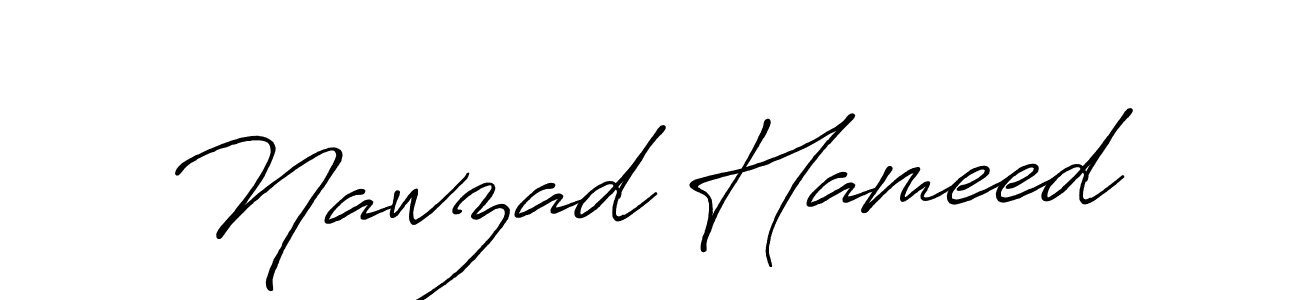 Design your own signature with our free online signature maker. With this signature software, you can create a handwritten (Antro_Vectra_Bolder) signature for name Nawzad Hameed. Nawzad Hameed signature style 7 images and pictures png