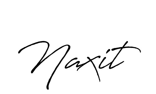 Naxit stylish signature style. Best Handwritten Sign (Antro_Vectra_Bolder) for my name. Handwritten Signature Collection Ideas for my name Naxit. Naxit signature style 7 images and pictures png