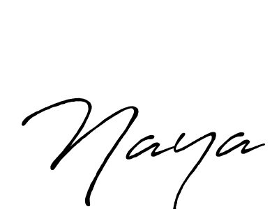 Create a beautiful signature design for name Naya. With this signature (Antro_Vectra_Bolder) fonts, you can make a handwritten signature for free. Naya signature style 7 images and pictures png