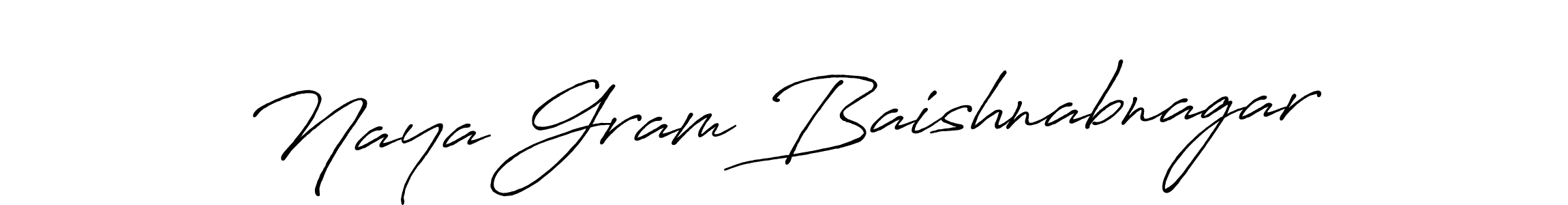 Design your own signature with our free online signature maker. With this signature software, you can create a handwritten (Antro_Vectra_Bolder) signature for name Naya Gram Baishnabnagar. Naya Gram Baishnabnagar signature style 7 images and pictures png