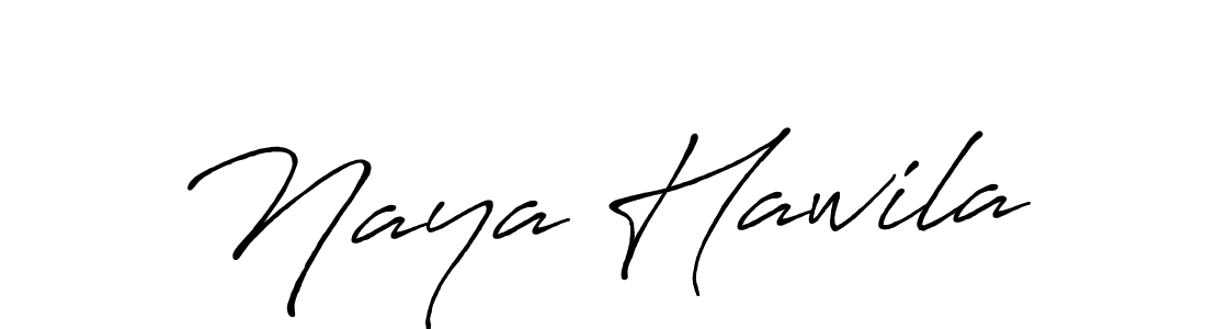 Design your own signature with our free online signature maker. With this signature software, you can create a handwritten (Antro_Vectra_Bolder) signature for name Naya Hawila. Naya Hawila signature style 7 images and pictures png