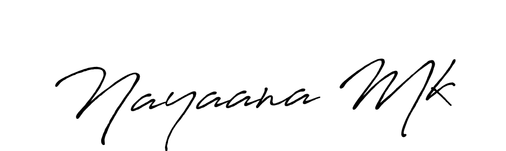 if you are searching for the best signature style for your name Nayaana Mk. so please give up your signature search. here we have designed multiple signature styles  using Antro_Vectra_Bolder. Nayaana Mk signature style 7 images and pictures png