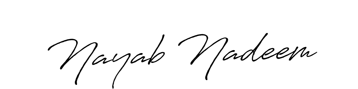 Once you've used our free online signature maker to create your best signature Antro_Vectra_Bolder style, it's time to enjoy all of the benefits that Nayab Nadeem name signing documents. Nayab Nadeem signature style 7 images and pictures png