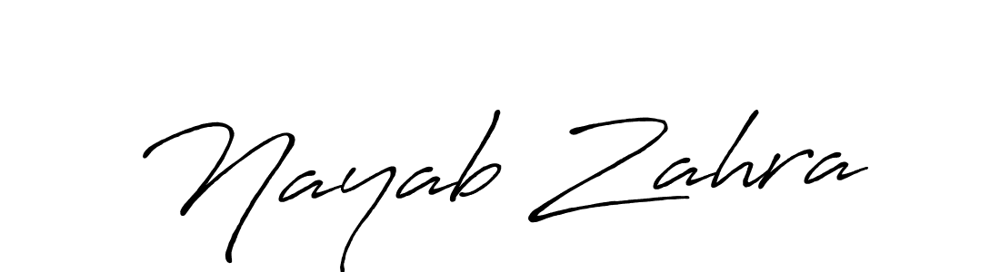 Make a beautiful signature design for name Nayab Zahra. Use this online signature maker to create a handwritten signature for free. Nayab Zahra signature style 7 images and pictures png