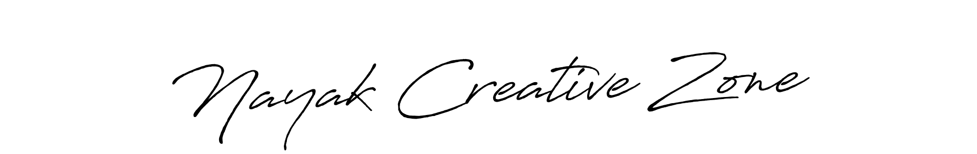Create a beautiful signature design for name Nayak Creative Zone. With this signature (Antro_Vectra_Bolder) fonts, you can make a handwritten signature for free. Nayak Creative Zone signature style 7 images and pictures png
