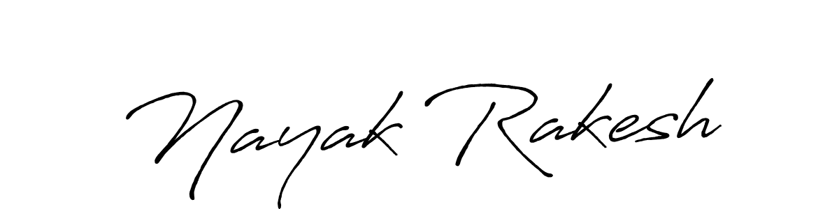 Design your own signature with our free online signature maker. With this signature software, you can create a handwritten (Antro_Vectra_Bolder) signature for name Nayak Rakesh. Nayak Rakesh signature style 7 images and pictures png