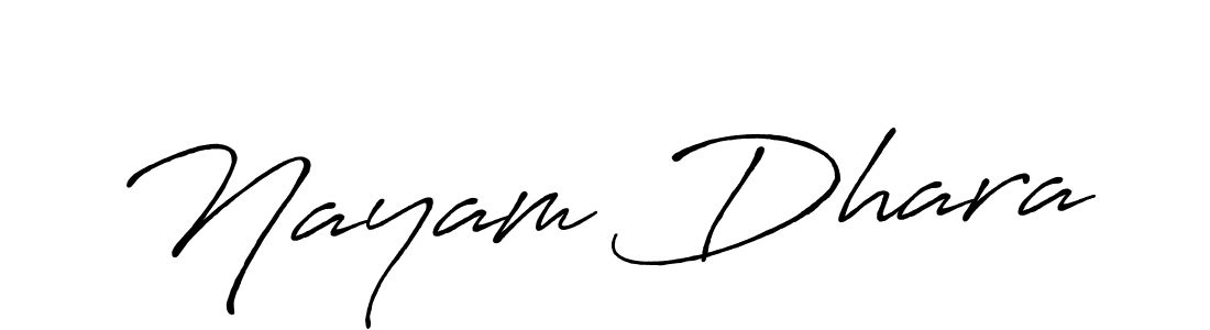 The best way (Antro_Vectra_Bolder) to make a short signature is to pick only two or three words in your name. The name Nayam Dhara include a total of six letters. For converting this name. Nayam Dhara signature style 7 images and pictures png