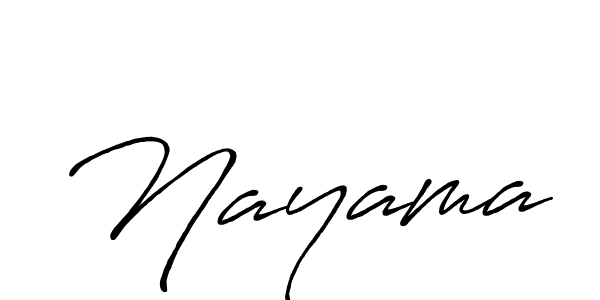 How to make Nayama name signature. Use Antro_Vectra_Bolder style for creating short signs online. This is the latest handwritten sign. Nayama signature style 7 images and pictures png