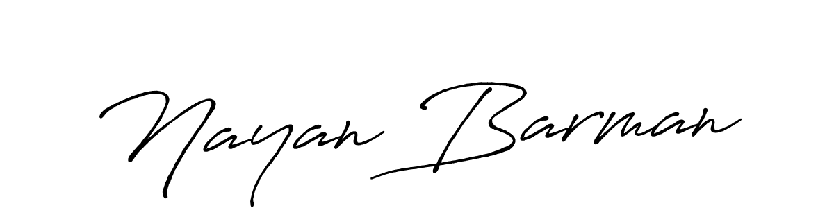 Create a beautiful signature design for name Nayan Barman. With this signature (Antro_Vectra_Bolder) fonts, you can make a handwritten signature for free. Nayan Barman signature style 7 images and pictures png