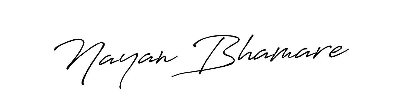 How to make Nayan Bhamare signature? Antro_Vectra_Bolder is a professional autograph style. Create handwritten signature for Nayan Bhamare name. Nayan Bhamare signature style 7 images and pictures png
