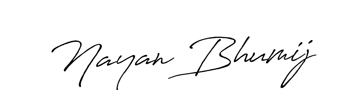 It looks lik you need a new signature style for name Nayan Bhumij. Design unique handwritten (Antro_Vectra_Bolder) signature with our free signature maker in just a few clicks. Nayan Bhumij signature style 7 images and pictures png