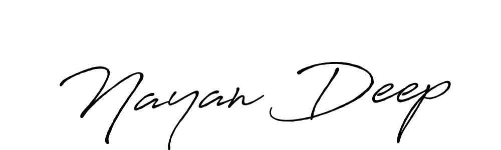 Make a beautiful signature design for name Nayan Deep. Use this online signature maker to create a handwritten signature for free. Nayan Deep signature style 7 images and pictures png