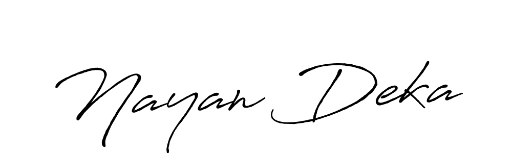 Also we have Nayan Deka name is the best signature style. Create professional handwritten signature collection using Antro_Vectra_Bolder autograph style. Nayan Deka signature style 7 images and pictures png