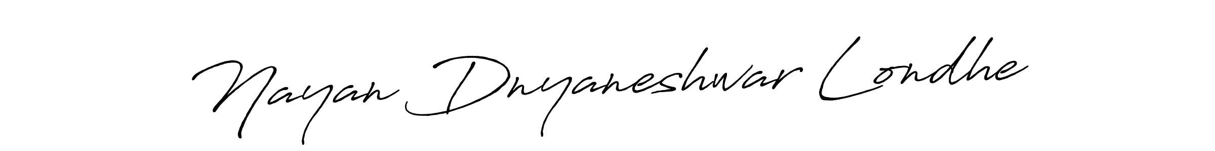Design your own signature with our free online signature maker. With this signature software, you can create a handwritten (Antro_Vectra_Bolder) signature for name Nayan Dnyaneshwar Londhe. Nayan Dnyaneshwar Londhe signature style 7 images and pictures png