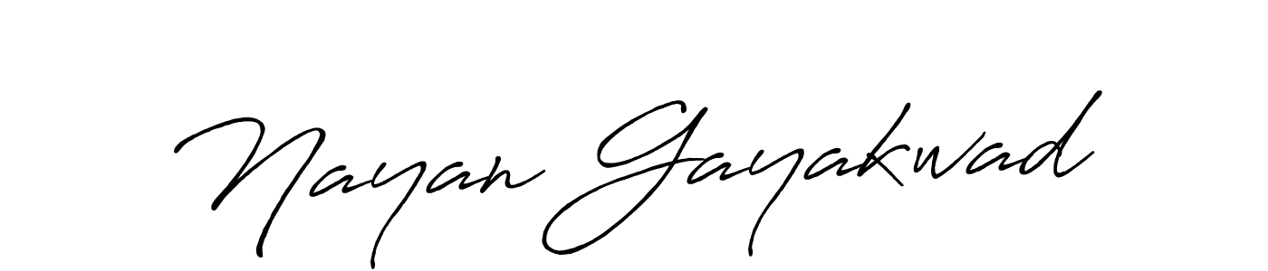 Nayan Gayakwad stylish signature style. Best Handwritten Sign (Antro_Vectra_Bolder) for my name. Handwritten Signature Collection Ideas for my name Nayan Gayakwad. Nayan Gayakwad signature style 7 images and pictures png