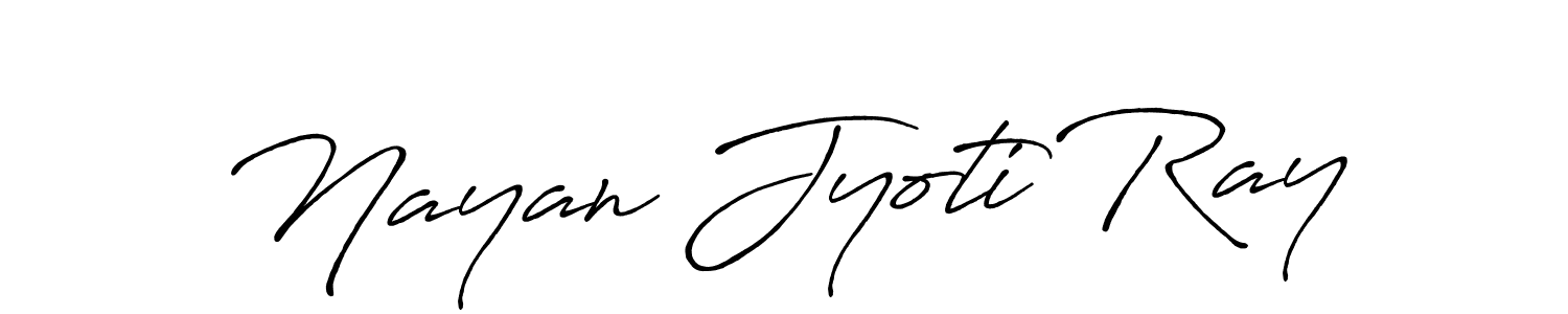 Nayan Jyoti Ray stylish signature style. Best Handwritten Sign (Antro_Vectra_Bolder) for my name. Handwritten Signature Collection Ideas for my name Nayan Jyoti Ray. Nayan Jyoti Ray signature style 7 images and pictures png