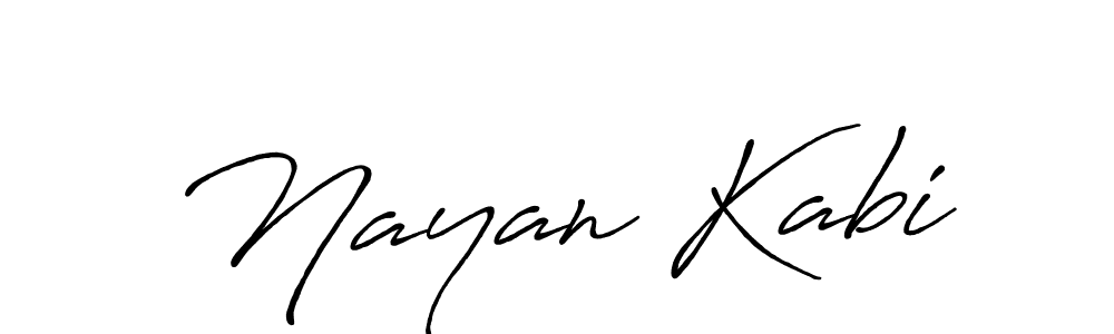 How to make Nayan Kabi signature? Antro_Vectra_Bolder is a professional autograph style. Create handwritten signature for Nayan Kabi name. Nayan Kabi signature style 7 images and pictures png