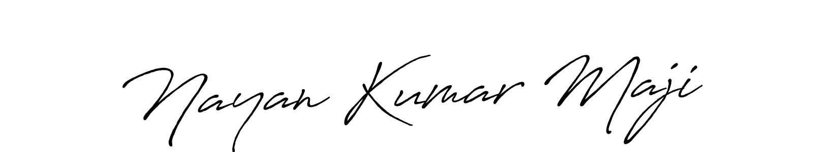 How to make Nayan Kumar Maji signature? Antro_Vectra_Bolder is a professional autograph style. Create handwritten signature for Nayan Kumar Maji name. Nayan Kumar Maji signature style 7 images and pictures png