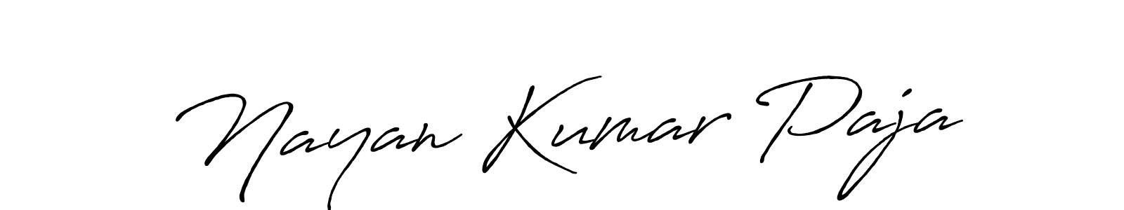 Use a signature maker to create a handwritten signature online. With this signature software, you can design (Antro_Vectra_Bolder) your own signature for name Nayan Kumar Paja. Nayan Kumar Paja signature style 7 images and pictures png