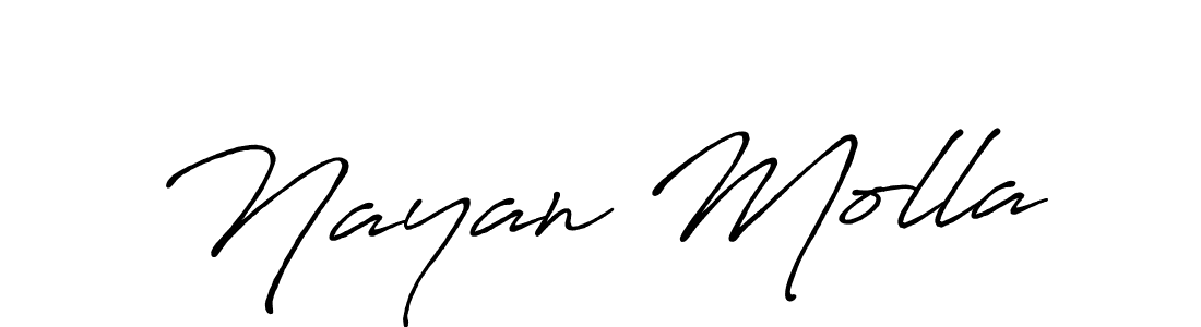 It looks lik you need a new signature style for name Nayan Molla. Design unique handwritten (Antro_Vectra_Bolder) signature with our free signature maker in just a few clicks. Nayan Molla signature style 7 images and pictures png