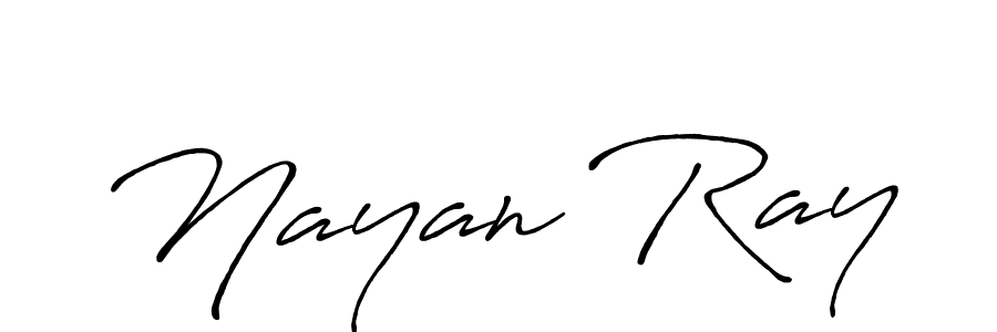 Nayan Ray stylish signature style. Best Handwritten Sign (Antro_Vectra_Bolder) for my name. Handwritten Signature Collection Ideas for my name Nayan Ray. Nayan Ray signature style 7 images and pictures png