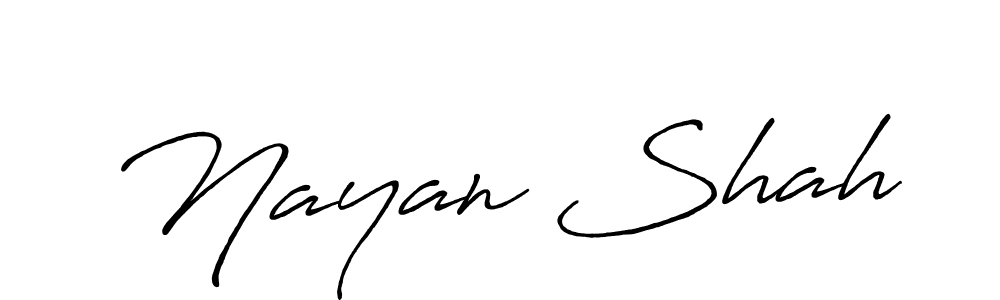 Similarly Antro_Vectra_Bolder is the best handwritten signature design. Signature creator online .You can use it as an online autograph creator for name Nayan Shah. Nayan Shah signature style 7 images and pictures png