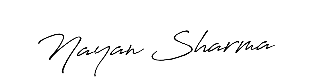 Also we have Nayan Sharma name is the best signature style. Create professional handwritten signature collection using Antro_Vectra_Bolder autograph style. Nayan Sharma signature style 7 images and pictures png