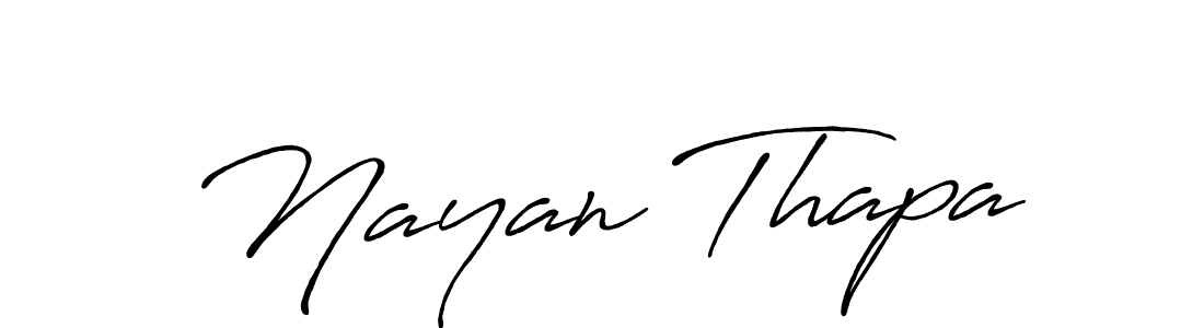 Nayan Thapa stylish signature style. Best Handwritten Sign (Antro_Vectra_Bolder) for my name. Handwritten Signature Collection Ideas for my name Nayan Thapa. Nayan Thapa signature style 7 images and pictures png