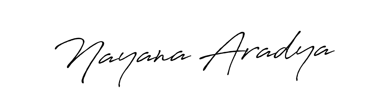 How to make Nayana Aradya signature? Antro_Vectra_Bolder is a professional autograph style. Create handwritten signature for Nayana Aradya name. Nayana Aradya signature style 7 images and pictures png