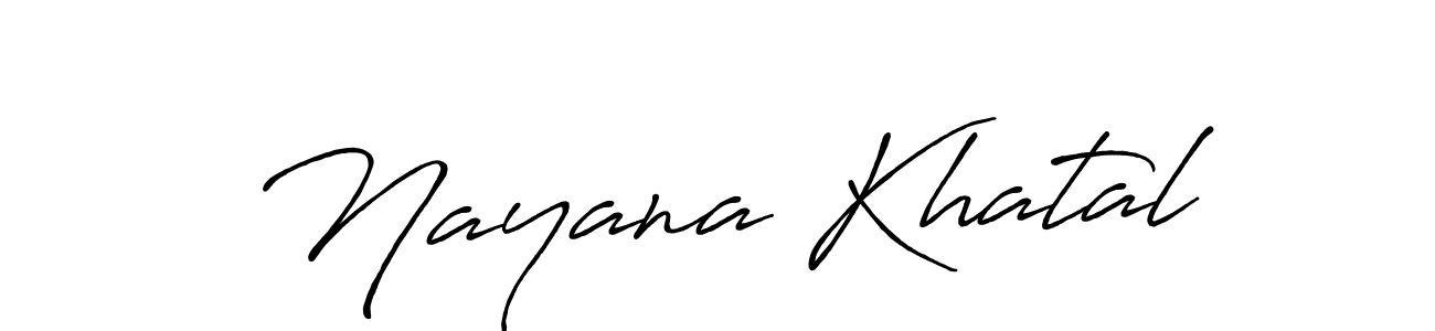 if you are searching for the best signature style for your name Nayana Khatal. so please give up your signature search. here we have designed multiple signature styles  using Antro_Vectra_Bolder. Nayana Khatal signature style 7 images and pictures png