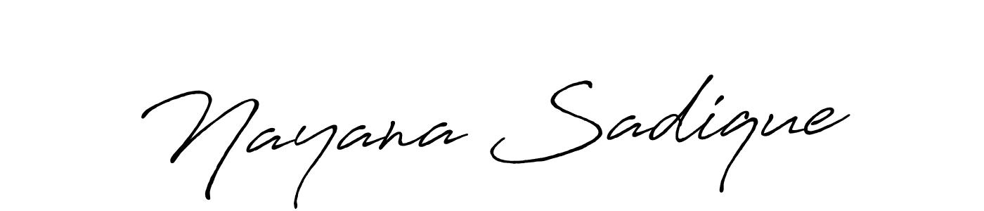 Here are the top 10 professional signature styles for the name Nayana Sadique. These are the best autograph styles you can use for your name. Nayana Sadique signature style 7 images and pictures png