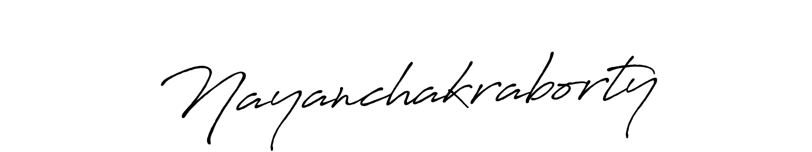 Nayanchakraborty stylish signature style. Best Handwritten Sign (Antro_Vectra_Bolder) for my name. Handwritten Signature Collection Ideas for my name Nayanchakraborty. Nayanchakraborty signature style 7 images and pictures png