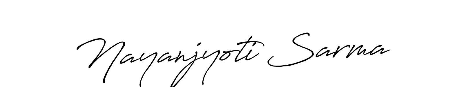 The best way (Antro_Vectra_Bolder) to make a short signature is to pick only two or three words in your name. The name Nayanjyoti Sarma include a total of six letters. For converting this name. Nayanjyoti Sarma signature style 7 images and pictures png